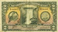 Gallery image for British Guiana p13c: 2 Dollars